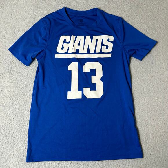 New York Giants Tee Youth M Odell Beckham Jr #13 Short‎ Sleeve NFL Football - Picture 1 of 12